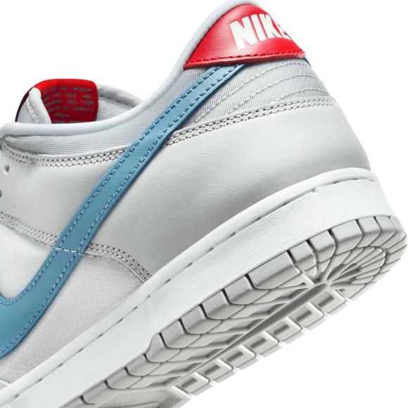 NEW NIKE men's dunk low qs sneakers in silver surfer - Picture 6 of 9